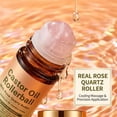 thumbnail image 4 of Rose Quartz Castor Oil Roller, 100% Cold Pressed Moisturizing Oil with Rose Quartz Roller Ball, for Face Body Hair Eyebrows, Skin Care(1PC), 4 of 8