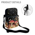 thumbnail image 5 of FUIALDOLG Crossbody Bag Mushroom Floral Theme with Zipper Crossbody Messenger Wallet for Shop, Polyester Lightweight Crossbody Purse, 5 of 8