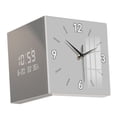 thumbnail image 3 of Siruishop Corner Clock Angle Corner Clock Outdoor Wall Clock for Bedroom Kitchen Patio Gray, 3 of 8