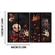 thumbnail image 3 of Wmhnj Cortina de tela de fondo para ventana de Halloween, diseño de terror, para decoracin de fiestas en interiores y exteriores, paquete de 2, tela colgante con silueta espeluznante para, 3 of 6