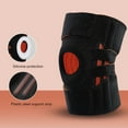 thumbnail image 4 of Knee Support, Hollow Knee Brace Resin Plastic Steel Supporting Strip Silicone SBR Lining Open Type  For Badminton For Men For Sporting, 4 of 8