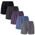 thumbnail image 1 of Pack de 5 calzoncillos tipo bóxer BAMBOO COOL para hombre, corte clásico, suave, 1 of 5