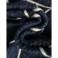 thumbnail image 3 of Unique Loom Braided Jute Collection Area Rug - Trellis (8' x 10' Rectangle Navy Blue/Ivory), 3 of 6