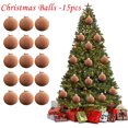 thumbnail image 1 of 15 bolas navideñas de terciopelo en liquidación, bolas flocadas para árbol de Navidad, actualización 2024, juego de bolas flocadas de 3,15 pulgadas, adornos colgantes para fiestas, bodas, decoración, 1 of 7