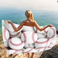 thumbnail image 5 of Guanhe Beach Towel 29.5‘’x59'', Microfiber Tennis Print Sports Series Lightweight Bath Towels Summer Beach Essentials, 5 of 9