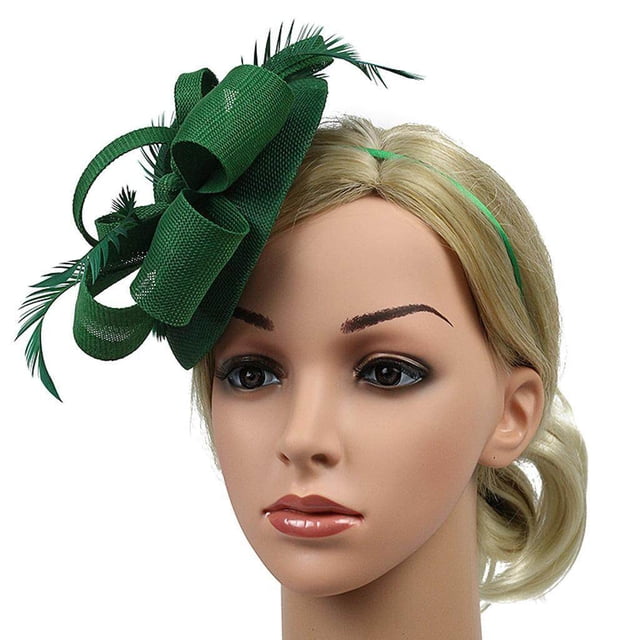 Maoww Fascinator Texture Stable Fixation Garden Parties Exquisite Wide Application For Race Cap Fine For Garden Rose Red Green