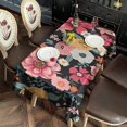 thumbnail image 4 of Multicolored Pioneer Flower Rectangle Tablecloth 60"x120",Waterproof Polyester Rectangle Table Cloth, Wipeable Spillproof Polyester Tablecloth for Dining, Camping, Indoor and Outdoor, 4 of 6