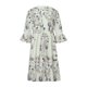 thumbnail image 4 of VISgogo Vestido suelto con cuello en V para mujer, bohemio 3/4 de manga larga con ribete de encaje, minivestido de playa fluido VISgogo  moda, 4 of 9