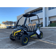 thumbnail image 2 of TrailMaster Cheetah i6 Electric Kids Off-Road Go Kart, 650W Motor, 48V 20Ah Battery, 3-Speed with Reverse, Max Speed 19 MPH, Ages 6–12, (Pre-Assembled, Yellow), 2 of 7