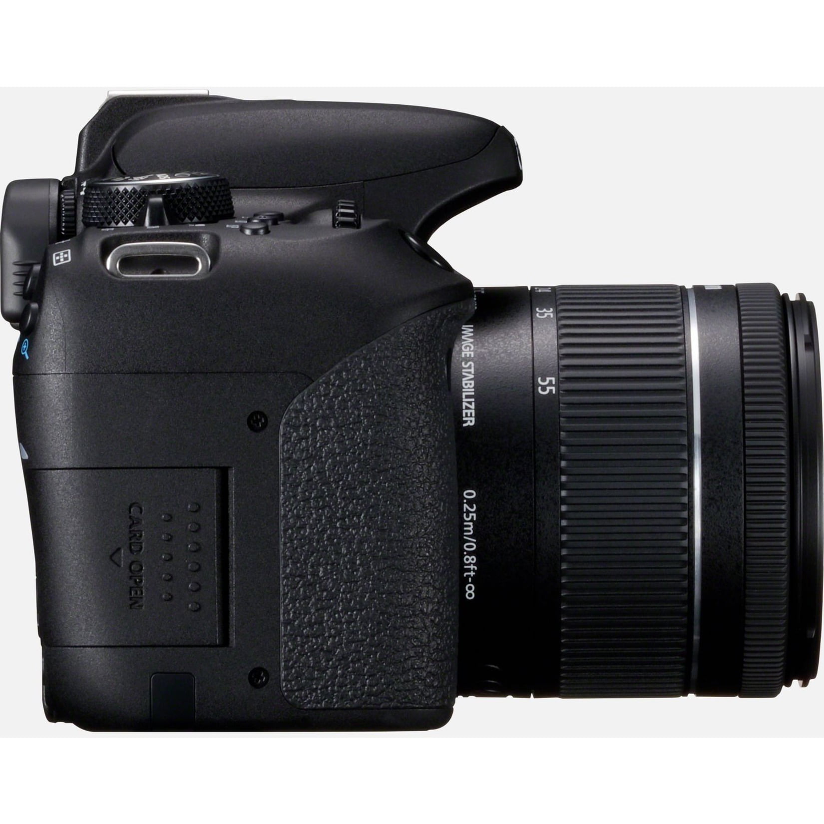 Vrijwillig rand Geboorteplaats Canon EOS 800D 24.2 Megapixel Digital SLR Camera with Lens, 0.71", 2.17",  Black - Walmart.com
