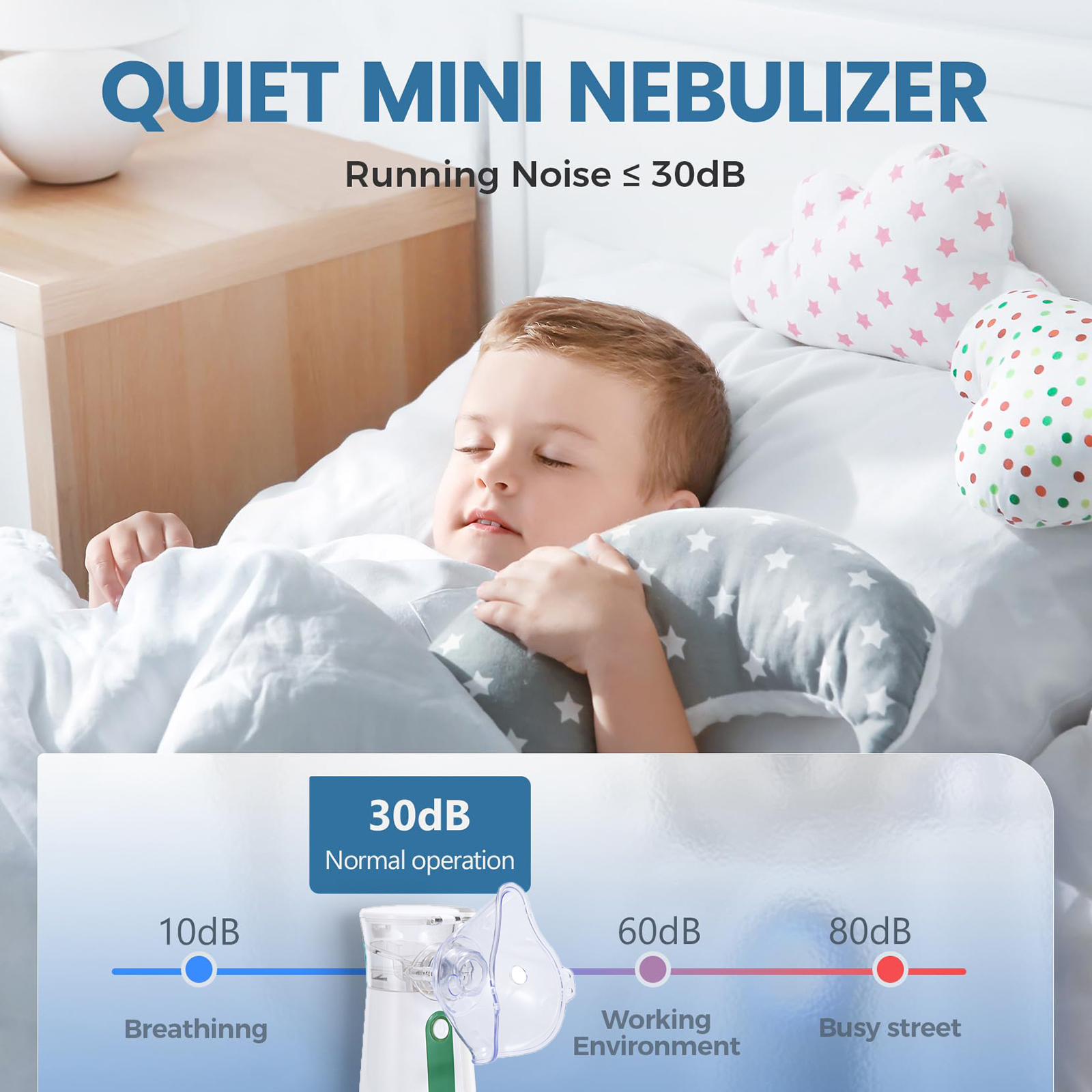 Portable Household Mini Inhaler Mist Machine Ultrasonic Humidifier For Kid Adult