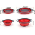thumbnail image 2 of Colander Food Strainers, 2PCS Collapsible Colanders Vegetable Fruit Basket Kitchen Collapsible Silicone Strainer for Kitchen Accessories Gadgets Set, 2 of 7