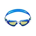 thumbnail image 4 of Aqua Sphere Kayenne Swim Goggles with Green Polarized Lens, Dark Blue/White, 191660, 4 of 5