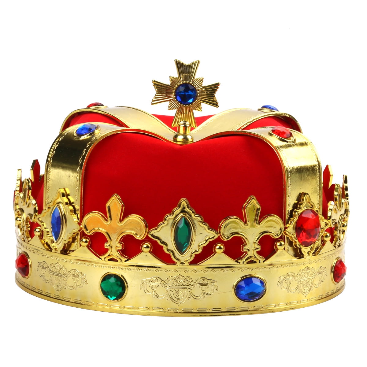 King Crown Creative Funny Decorative Rhinestone Prince