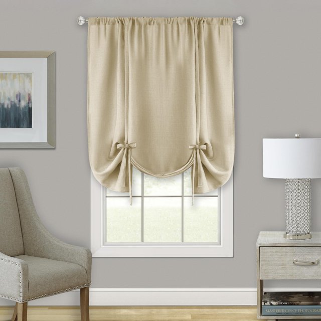 Cortina enrollable ACHIM Darcy 147x160 cm Poliéster color beige