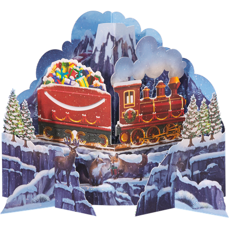 American Greetings Magic Moments Christmas Pop-Up Card (Christmas Train)