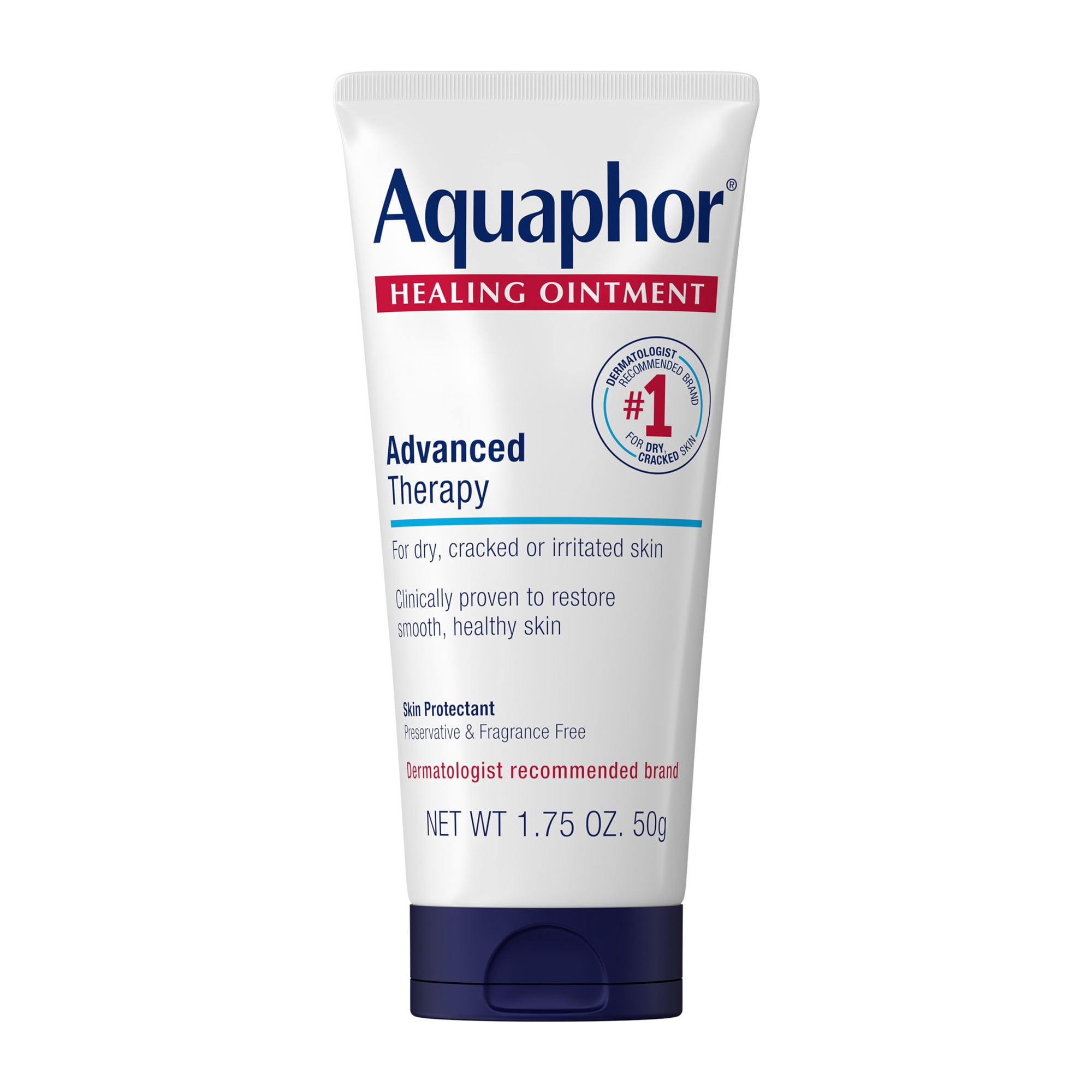 Aquaphor Healing Ointment Skin Protectant for Dry, Cracked, Irritated Skin, Travel Size, 1.75 oz