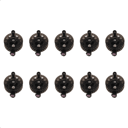 10X Plastic Ice Fishing Reels Fly Fishing Tackle Round Wheel Fishing Accessories
