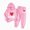T054-Red, variant on Zuwimk Boys And Girls Jogger Sets for Kids 2 Pack Fleece Letter Print Hoodie and Sweatpants for Kids Outfits(T054-Grey)