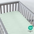thumbnail image 6 of Bare Home 3 Pack Fitted Sheets - Premium 1800 Collection - Ultra Soft - Crib, Spring Mint, 6 of 8