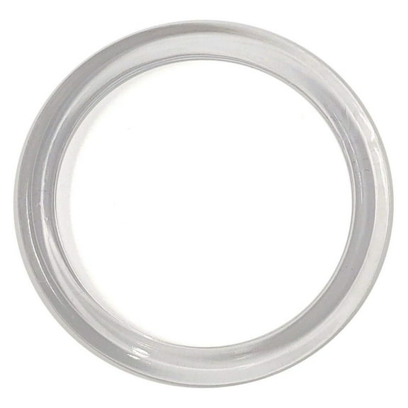 Clear Plastic Scarf Rings - Round Fine Garment Hangers - 2.58" ID - 3.25" OD - 100 Pack
