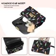 thumbnail image 4 of Pzuqiu Chrismas Lights Stars Leather Crossbody Bag Versatile Minimalist Small Leather Crossbody Bags for Women Metal Chain Strap Casual Vintage for Teen Girls-Women, 4 of 7