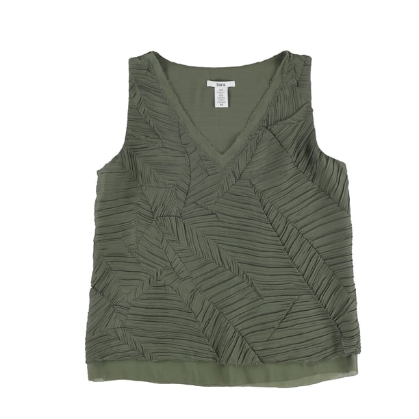 Blusa de punto texturizada bar III Mujer Verde Grande