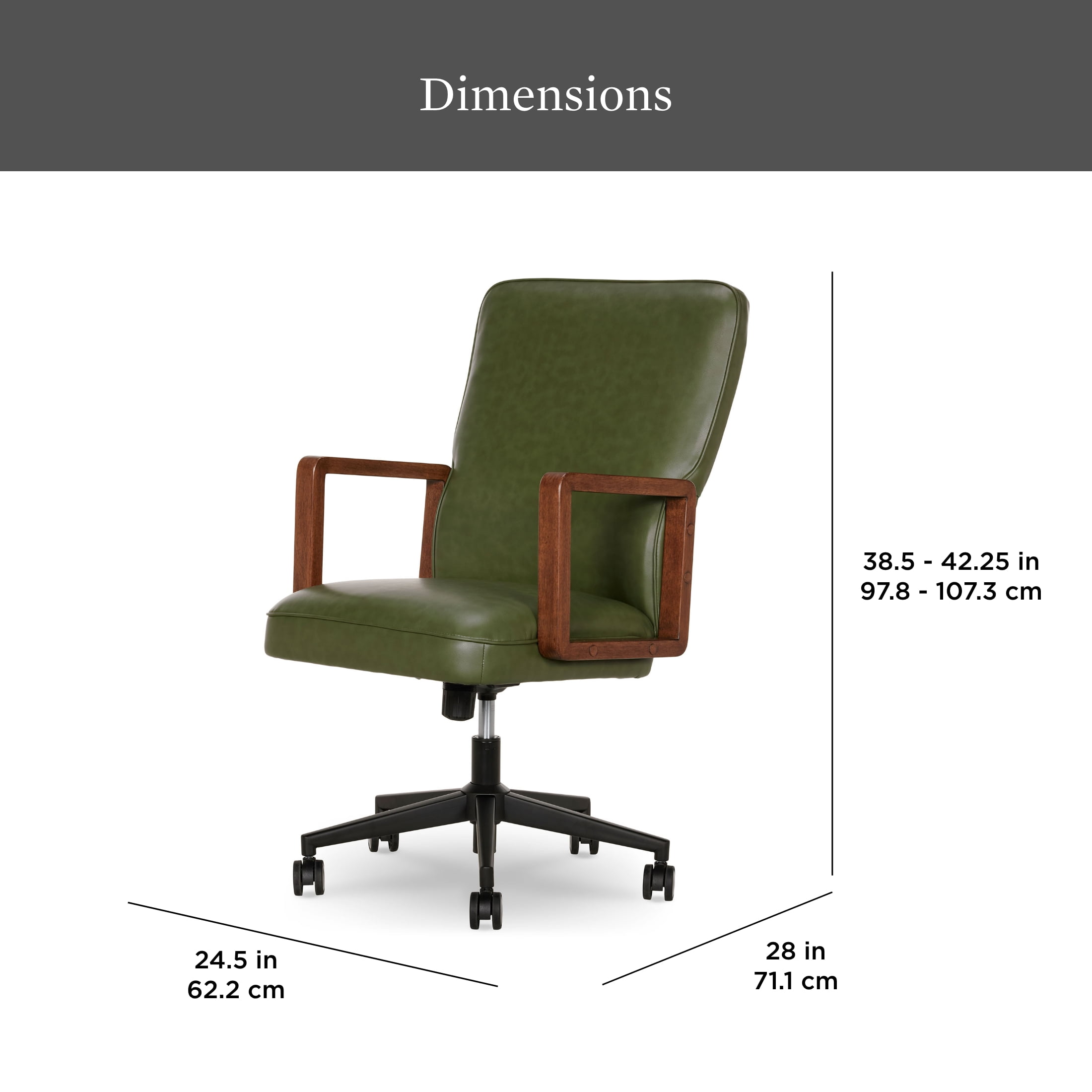 Better Homes & Gardens Ezra Office Chair, Olive