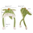 thumbnail image 3 of Riforla Animal Dinosaur Hat with Plush Moving Ears Jumping up Beating Funny Cap for Women Girl Dress up Christmas Party Holiday Hat Womens Hats Pink, 3 of 6
