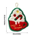 thumbnail image 3 of OAVQHLG3B Christmas Hand Towels with Hanging Loop Soft Santa Dishtowels Xmas Hanging Washcloths Christmas Holiday Bathroom Kitchen Dish Towels Set for Drying Cleaning Cooking, 3 of 8