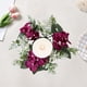 thumbnail image 4 of ¡Ahorros navideños! Coronas navideñas artificiales Boovnll de 7,6 cm para velas de gabinete de cocina, para puertas, mesas, pilares, ventanas, sillas, decoración de pared, coronas y adornos navideños., 4 of 7