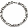 thumbnail image 4 of Stainless Steel Polished 9In Double Curb Chain Bracelet (9 X 7.35) Made In China -Jewelry By Sweet Pea, 4 of 8