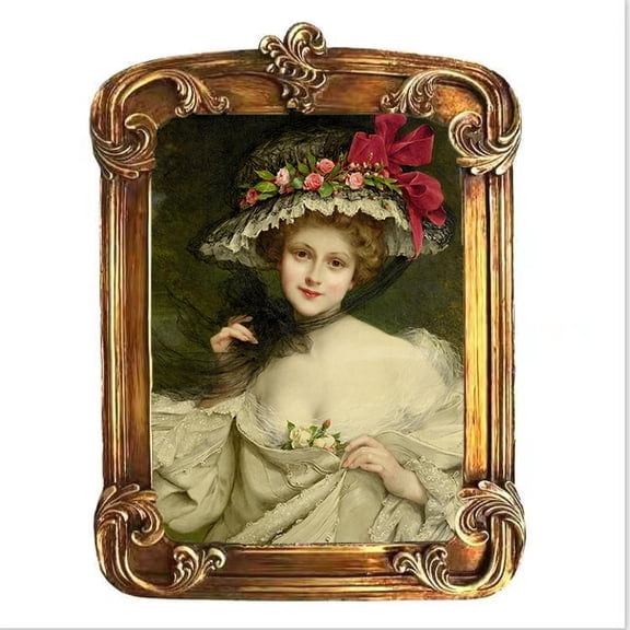 Vintage Picture Frame 5x7 Inch, Gold Antique Photo Frames with Glass Front for Tabletop and Wall Hanging, Home Decor, Art Deco, Photo Gallery, Displays, Gift Ideas (Gold, 5x7)