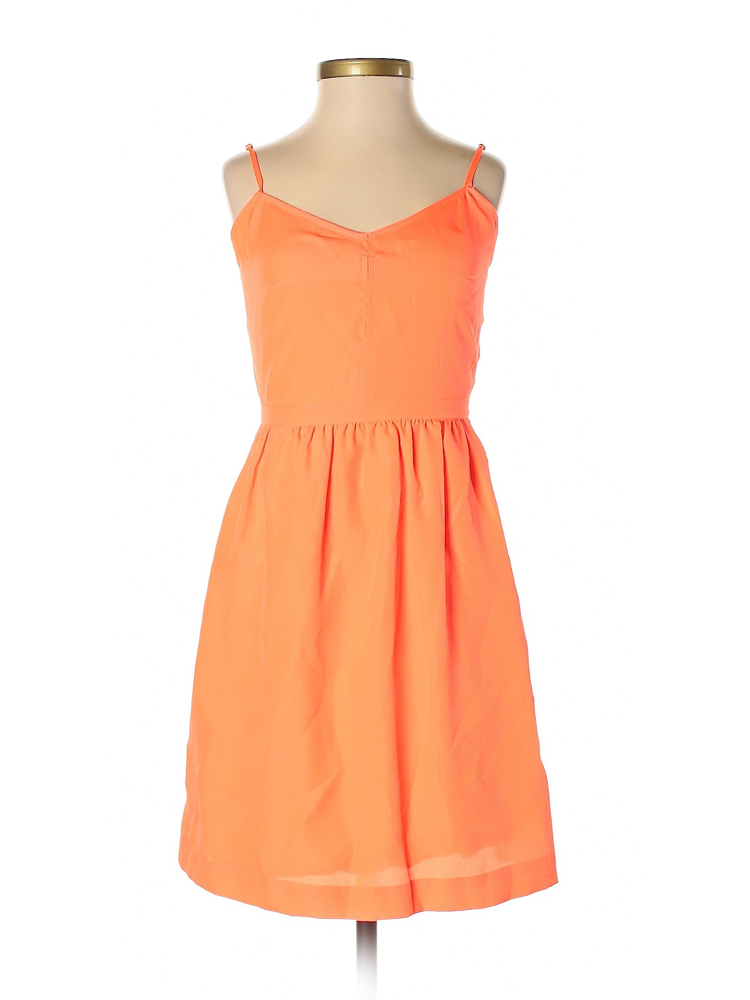 j crew orange dress