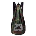 thumbnail image 1 of Unisex Excellent Ball Training Carrying Net Bag Men Women Basketball Backpack Space-saving for Daily Life Camouflage Green, 1 of 9