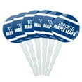 thumbnail image 1 of NHL Toronto Maple Leafs Logo Cupcake Picks Toppers Decoration Set of 6, 1 of 7