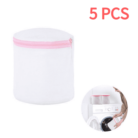 

5Pcs Bra Washing Bags Mesh Wash Bags Exclusive Underwear Washing Bags with Zipper for Women Laundry Storage