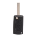 thumbnail image 4 of Car Key Case Black Folding Flipping Key Fob Cover For107 207 307 307cc 308 SW 407 607, 4 of 8