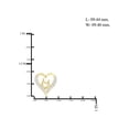 thumbnail image 3 of White Diamond Accent 14k Gold Over Silver Mother and Child Heart Stud Earrings, 3 of 3