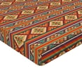 thumbnail image 2 of Ambesonne Colorful Fitted Sheet, Folkloric Hispanic Motifs, Full Size, Multicolor, 2 of 3