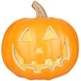 thumbnail image 1 of 9” Lighted Blow Mold Pumpkin Traditional Happy JOL, 1 of 1