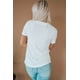 thumbnail image 4 of ABPHQTO Camiseta de manga corta con estampado gráfico de esqueleto espeluznante blanco para mujer, 4 of 5