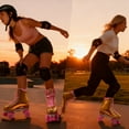 thumbnail image 6 of JZY High-Top Quad Roller Skates for Women & Teens,Light-Up Wheels & PU Leather Design for Indoor & Outdoor Use, 6 of 7