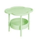thumbnail image 2 of Mini mesa para espacios pequeños | Mesilla de noche moderna de plástico 48x40x40cm | Café, verde | Mesilla de noche que ahorra espacio, resistente y fácil de montar, y versátil mesita auxiliar para, 2 of 9