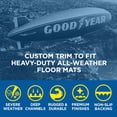 thumbnail image 4 of Goodyear 5-Piece Deep Dish All-Weather Rubber Floor Mats – Heavy Duty Waterproof Universal Trim-to-Fit Car, SUV & Truck Floor Liners – Black, 4 of 15