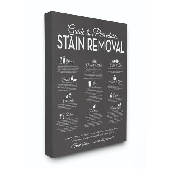 Stupell IndustriesGuide to Stain RemovalsCanvas Wall Art by Lettered and Lined