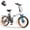 White, variant on Hunter Folding Electric Bike for Adults, 20"x 3.0" Fat Tire EBikes, 7-Speed Removable Battery EBicycle, 500W Motor 48V 13.5Ah 28MPH 65Mi Max Range, Black with Free Phone Bag