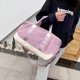 thumbnail image 2 of Sywqhk Bolso De Hombro Retro De Tela Oxford Para Yoga Para Mujer, Bolsos Impermeables (Rosa Claro) Sywqhk Para estrenar, 2 of 9