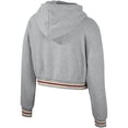 thumbnail image 3 of Women's The Wild Collective Heather Gray Florida State Seminoles Cropped Shimmer Pullover Hoodie, 3 of 3