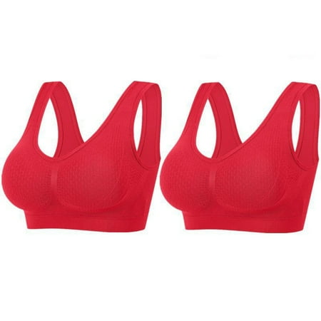 ZHENHONG Bras for Women Plus Size 2Pcs Gathering Bra Comfortable Corset Front Alternating Side Button Lace Bra Slim Shaping Bra Blue Woman Blending Bra XL